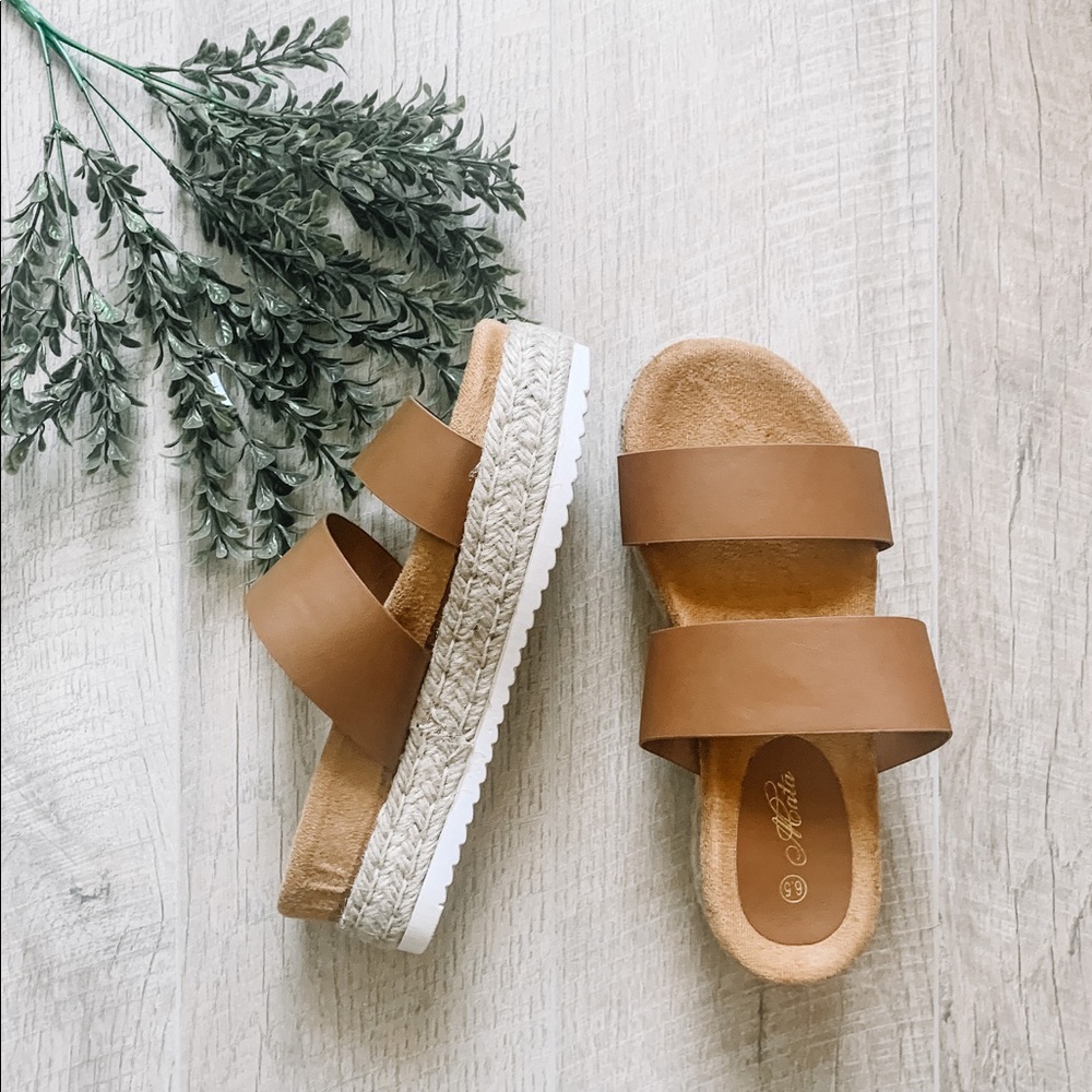 Tan Platform Slides